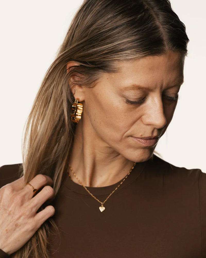 Heart Necklace with Diamond