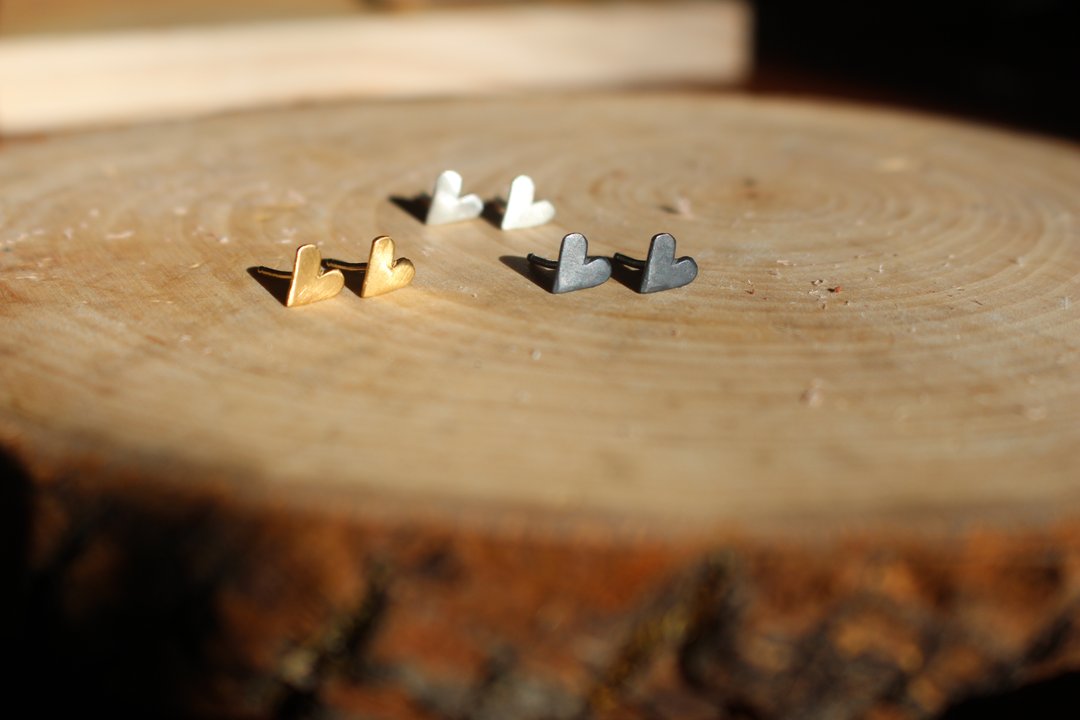 Heart Studs