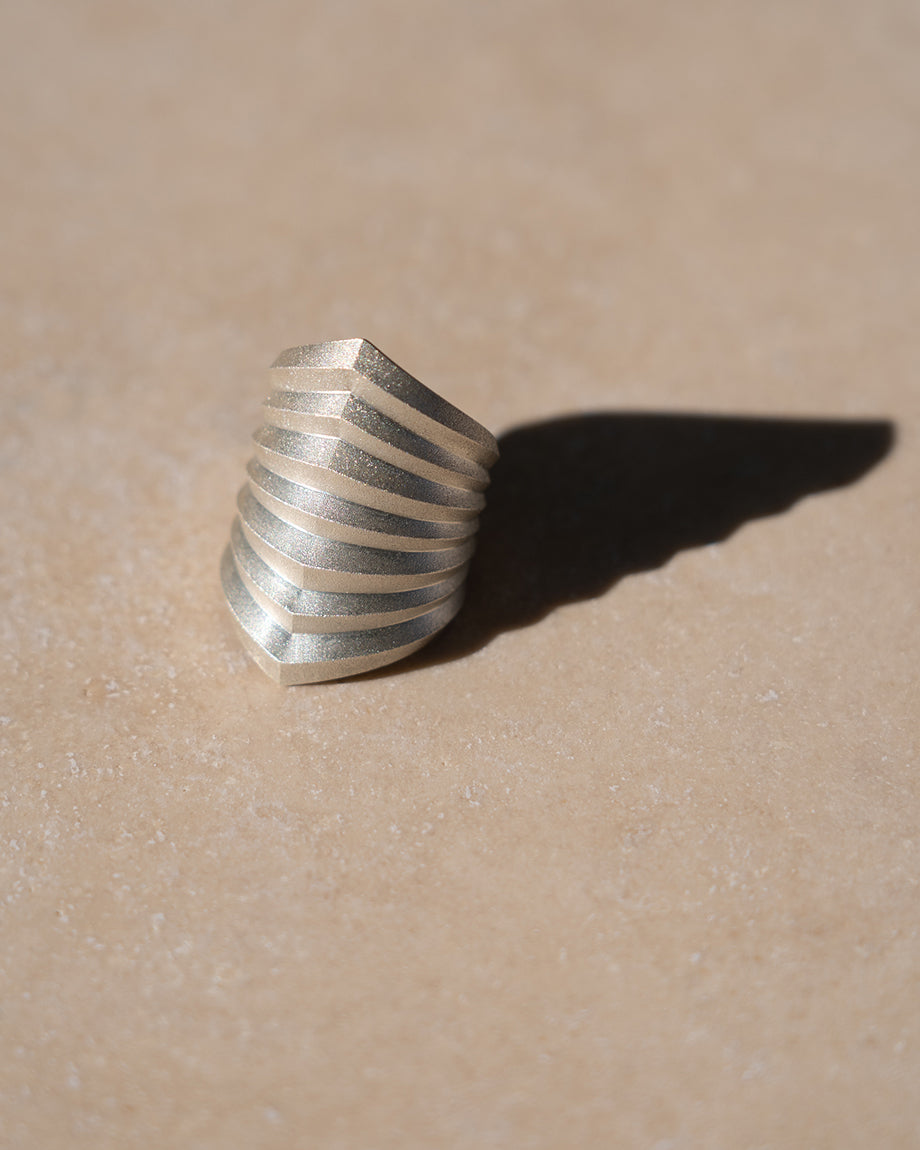 Silver Rhomboid Ring