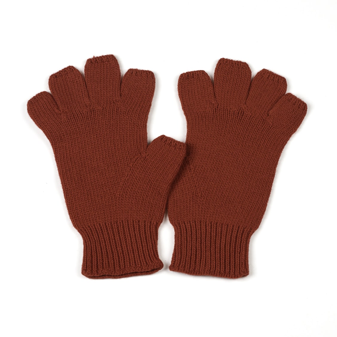 The Men's Fingerless Gloves – Chocolate + Cashmere